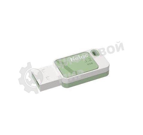 Флешка USB Netac UA31 (NT03UA31N-128G-32GN), 128Gb, USB 3.2, R/W 110/45, зеленый/белый