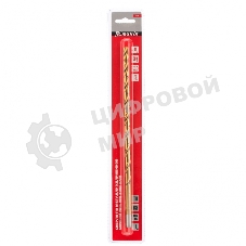 Сверло спиральное по металлу Matrix 10 x 300мм, HSS, нитридтитановое покрытие