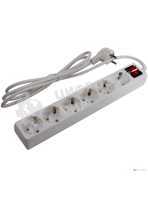Сетевой фильтр ExeGate EX119392RUS SP-6-3G (6 розеток, 3 м, евровилка, серый)