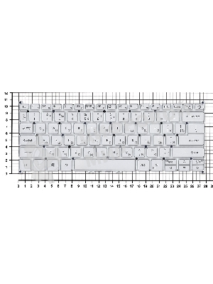 Клавиатура для ноутбука Acer Swift 3 SF313-51 серебристая с подсветкой
