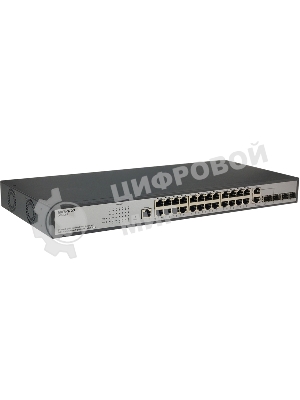 Коммутатор ORIGO Managed L2 Switch 24x1000Base-T PoE, 2x1000Base-X SFP, 2xCombo 1000Base-T/SFP, PoE Budget 250W, RJ45 Console, 19