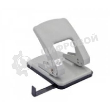 Дырокол Kw-Trio Stylish Heavy Duty 976L/GR, до 40 листов, металл серый, отверстий: 2, с линейкой