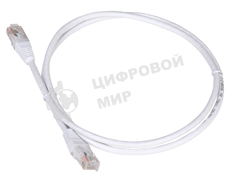 Патч-корд Lanmaster TWT UTP кат.5e, с заливными колпачками, 1.5 м, белый