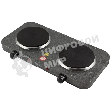 Плита настольная электрическая Homestar HS-1104 1000+1000Вт Ф155+155мм чугун