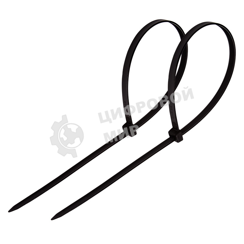 Хомут-стяжка кабельная нейлоновая PROconnect 350 x4,8 мм, черная, упаковка 100 шт.