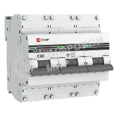 Выключатель автоматический EKF mcb47100-3-63C-pro 3P 63А (C) 10kA ВА 47-100 EKF PROxima