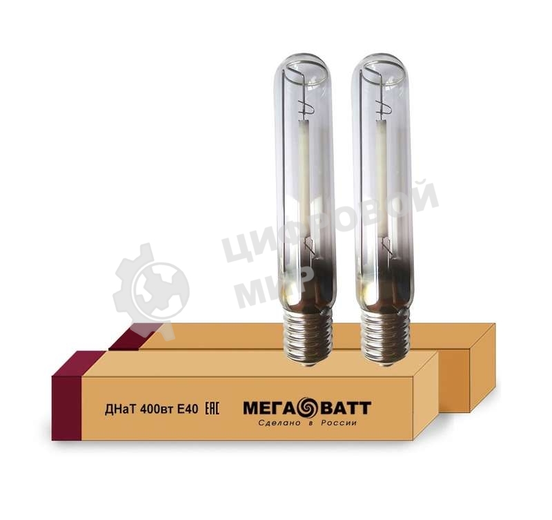 Лампа газоразрядная натриевая ДНаТ 400 E40 (25) МЕГАВАТТ 02959