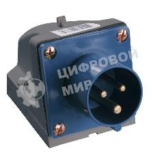 Вилка эл. наруж. уст. 16А 2P+PE 220В IP44 ССИ-513 IEK PSR51-016-3