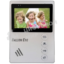 Видеодомофон Falcon Eye VISTA цветной, подключение 2-х вызывных панелей, без трубки (Hands Free), управление электрозамком, цвет корпуса: белый, нап