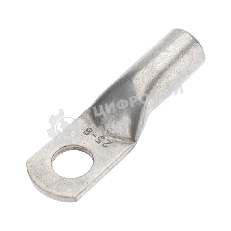 Наконечник медный луженый ТМЛ-Р 25–8 (25мм² - Ø8мм) (в упак. 100 шт.)