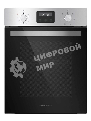 Шкаф духовой электрический Maunfeld EOEM516S, встраиваемый, 51л, дверца с 2 стеклами, нержавеющая сталь
