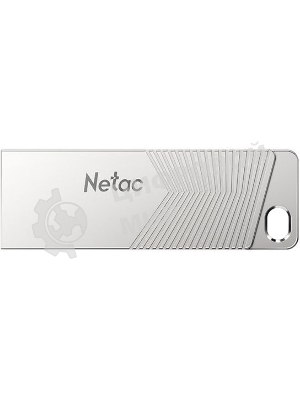 Флешка USB Netac UM1 (NT03UM1N-128G-32PN), 128Gb, USB 3.2, R/W 150/45, серебристый