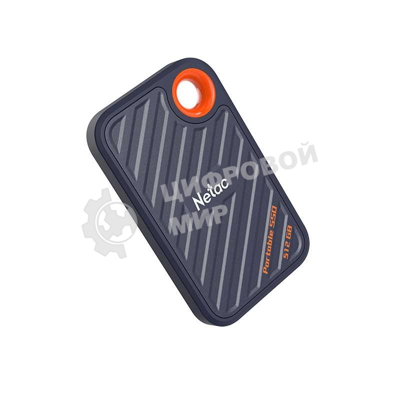 Внешний SSD Netac ZX20, 512 Gb, USB 3.2 Gen 2x2 Type-C, R/W 2000/1800, черный