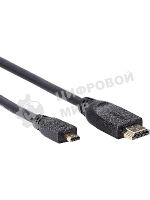 Кабель HDMI-19M --MicroHDMI-19M ver 2.0 1,5 м VCOM CG587-1.8M