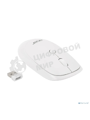 Мышь беспроводная Acer OMR138 белый, 1600 dpi, радиоканал, USB, кнопки - 4