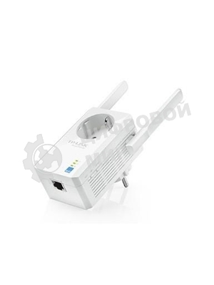 Сетевой адаптер TP-Link SOHO TL-WA860RE 300Mbps Wireless N Wall Plugged Range Extender with AC Passthrough, QCA(Atheros), 2T2R, 2.4GHz, 802.11b/g/n, 1 10/100Mbps LAN port, Range Extender button, Range Extender mode, suppo поставляется без кабеля RJ-45