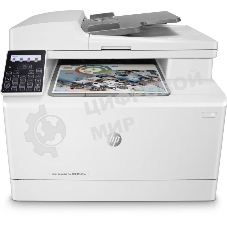 МФУ лазерное HP Color LaserJet Pro M183fw (7KW56A), A4, цветной, печ. до 16 стр/мин., скан. до 15 стр/мин. (ч/б) 8 стр/мин. (цвет), 600 x 600 dpi (печать) 1200x1200dpi (скан.), USB, RJ-45, Wi-Fi, Air Print, Mopria
