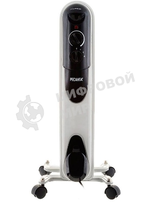 Обогреватель масляный Ресанта ОМПТ- 5Н (5 секций), белый, 1000 Вт, 10 м2, термостат 67/3/2