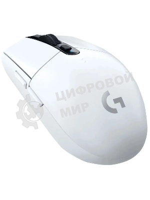 Мышь беспроводная Logitech G304 Lightspeed белый, 12000 dpi, радиоканал, USB, кнопки - 6