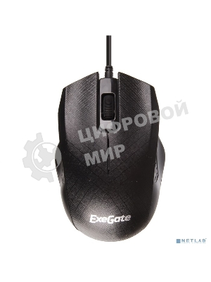 Мышь проводная ExeGate Professional Standard SH-9027 черный, 1000 dpi, USB, кнопки - 3
