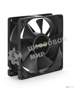 Вентилятор для корпуса ExeGate ExtraPower EP08025SM черный, 80 мм, 2500 об/мин, 25.5 дБ, 2 pin