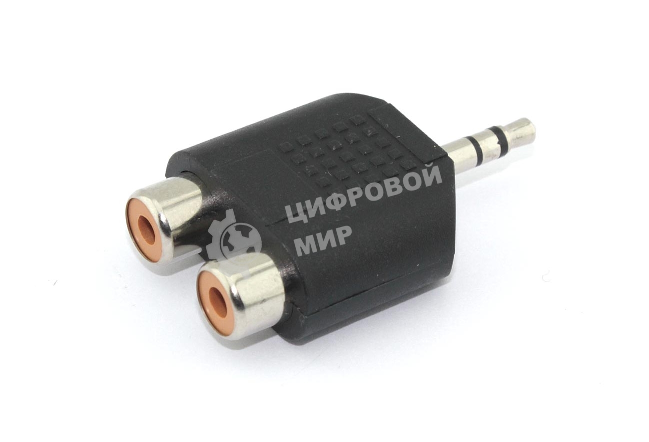 Переходник с miniJack на RCA (тюльпан) 2 канала