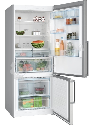 Холодильник Bosch KGN76CI30U серебристый двухкамерный 406/115л морозилка снизу, No Frost