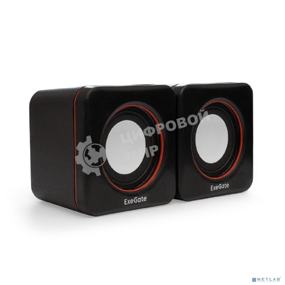 Акустическая система 2.0 ExeGate EX287050RUS Disco 160 (питание USB, 2х3Вт (6Вт RMS), 100-20000Гц, черный)