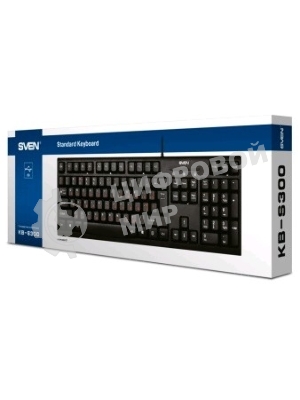Клавиатура SVEN KB-S300 проводная, USB Type-A, чёрный