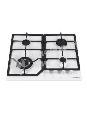 Газовая варочная панель Maunfeld EGHE.64.43CW/G, 4 конфорки, эмалированная сталь, белый