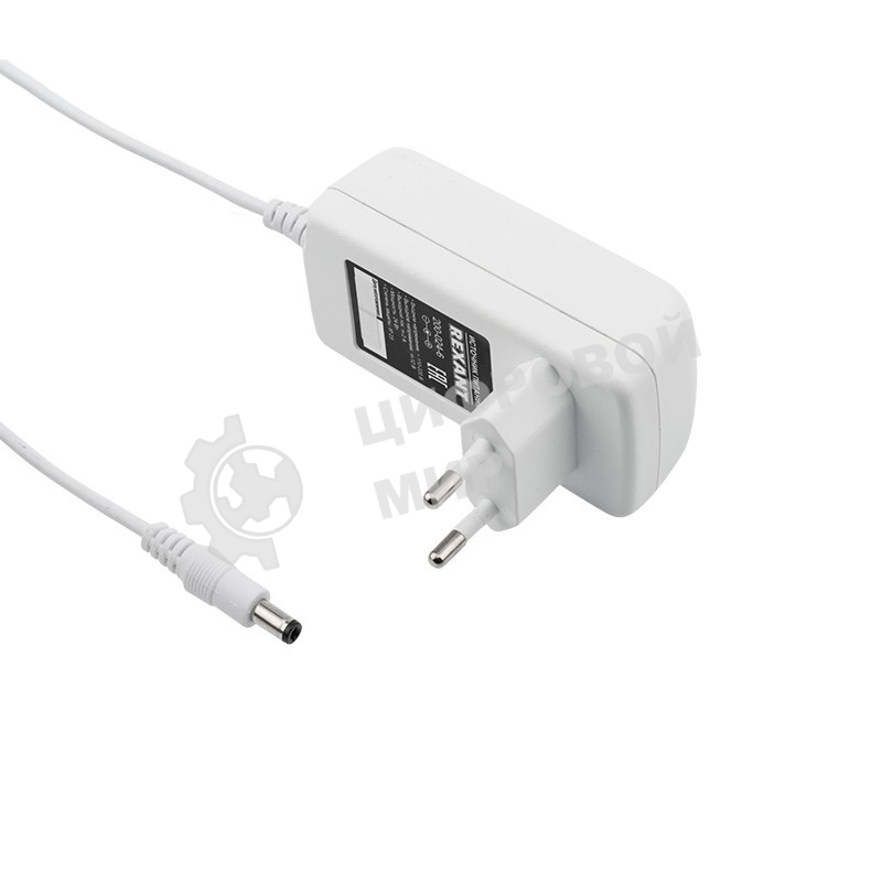Источник питания Rexant 12 V 24 W с DC разъемом подключения 5.5х2.1, белый корпус (IP23)