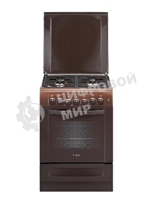 Плита комбинированная Gefest ПГЭ 6102-02 0001 коричневый, конфорок 4 газовых, духовка 55 л, 60 см x 85 см x 60 см