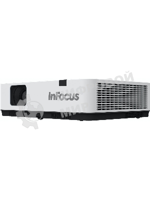 Проектор INFOCUS IN1014 3LCD, 3400 lm, XGA (1024x768), 2000:1, 1.481.78:1, 3.5мм in, Composite video, VGA IN, HDMI IN, USB b, лампа 20000ч.(ECO mode), RS232, 1x10W, 31дБ, 3,1 кг