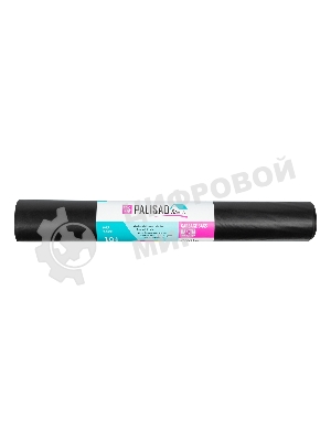 Пакеты для мусора Home Palisad 240 л x 10 шт. пвд особопрочные черные, длинный ролик