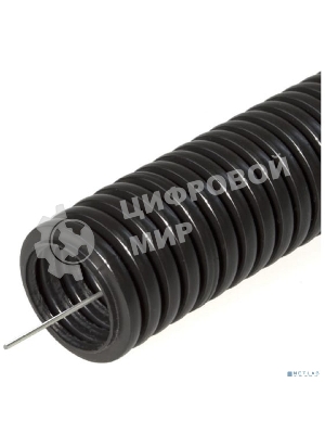 Труба гофрированная ПНД безгалогенная (HF) черная с/з д20 (100 м/4800 м уп/пал) PR.022051 Строитель