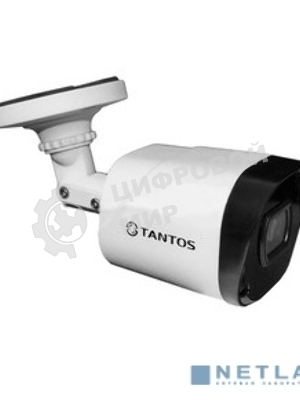 Камера IP 2-мегапиксельная уличная цилиндрическая Tantos TSi-Peco25FP с ИК подсветкой