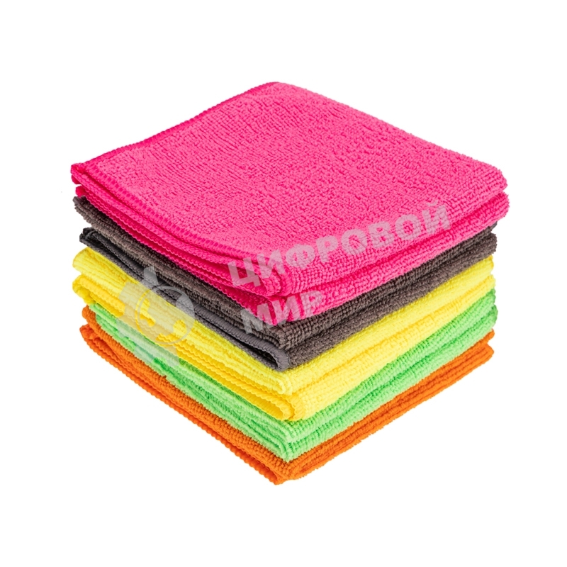 Микрофибра автомобильная Rexant 30х30 см, 200 гр/м2, 10 шт.