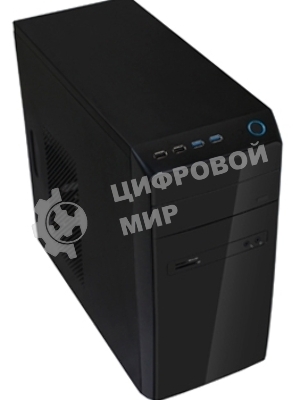 Компьютерный корпус InWin POWERMAN ES726BK USB 3.0 (Mini Tower, mATX, 450W PM-450ATX, USBx2, USB 3.0x2 + Audio, черный)
