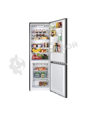 Холодильник Maunfeld MFF185SFSB черный мат. двухкамерный 211/104л морозилка снизу