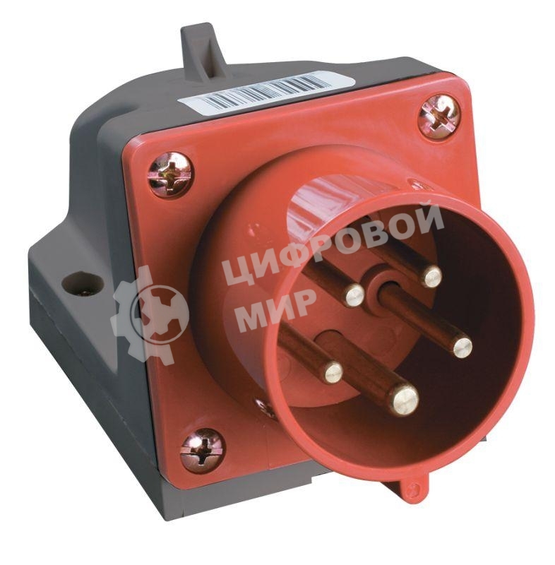 Вилка эл. наруж. уст. 16А 3P+PE+N 380В IP44 ССИ-515 IEK PSR52-016-5