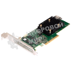 Адаптер SAS 9500-8i SGL (05-50077-03) PCIe v4 x8 LP, Tri-Mode SAS/SATA/NVMe 12G HBA, 8port(2*int SFF8654), 3808 IOC