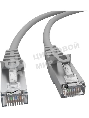 Патч-корд NTSS NTSS-PC-FTP-RJ45-5e-3.0-LSZH-GY NTSS-PC-FTP-RJ45-5E-3.0-LSZH FTP RJ-45 вил.-вилка RJ-45 cat.5e 3м серый LSZH (уп.:1шт) 26AWG