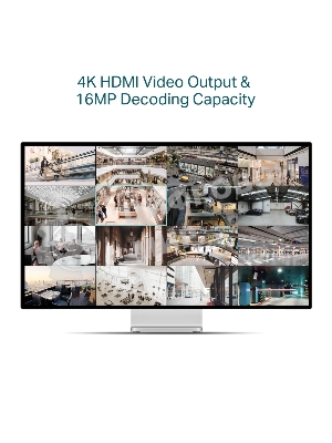 Видеорегистратор TP-Link VIGI NVR2016H-16P 16 Channel PoE+ Network Video Recorder