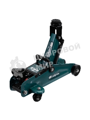 Домкрат гидравлический подкатной, Сибртех 2 т, 135-320 мм, в пластиковом кейсе