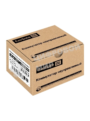 Коммутатор неуправляемый ExeGate EDGS-1005С (5-портовый гигабитный UTP 10/100/1000 Base-T, с функцией энергосбережения (EEE), настольный)