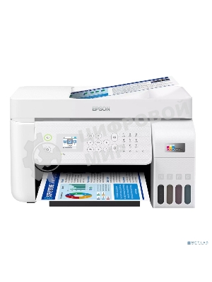 МФУ струйное Epson EcoTank L5296 (C11CJ65411) белый, A4, ч/б печ. 33стр/мин., цв. печ. 15стр/мин., 5760x1440 DPI, 2400х1200 DPI, USB, Ethernet, Wi-Fi