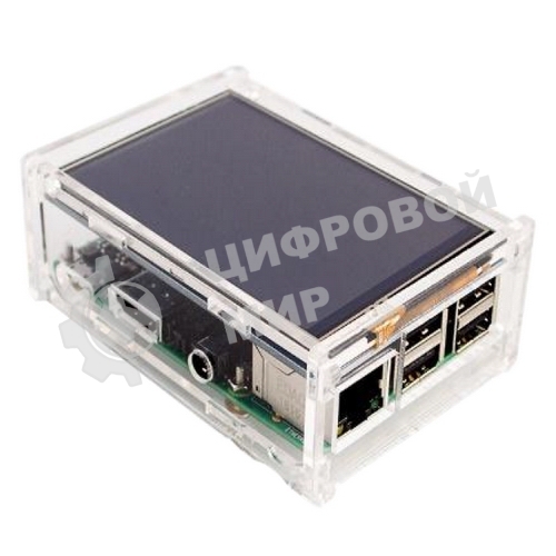 Корпус ACD Acrylic Case w/3.5 inch LCD hole for Raspberry Pi 3