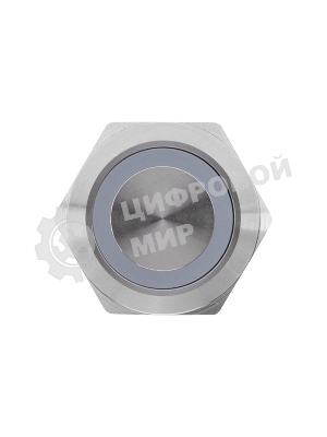 Кнопка антивандальная Rexant Ø 22 12 В Б/Фикс (5с) (ON)-OFF/(OFF)-ON подсв./зеленая