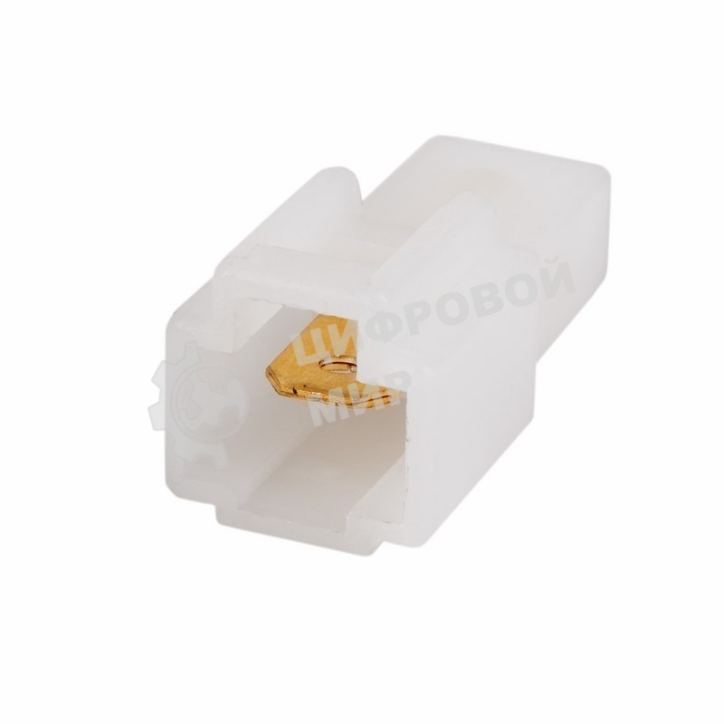 Клемма плоская Rexant штекер 6.3 мм 1-1.5 мм² (РП-п 1.5-(6.3)) + колодка