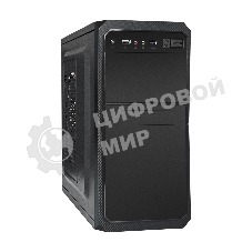 Компьютерный корпус ExeGate EX284027RUS Minitower BA-202 Black, mATX, без БП, 2хUSB, Audio